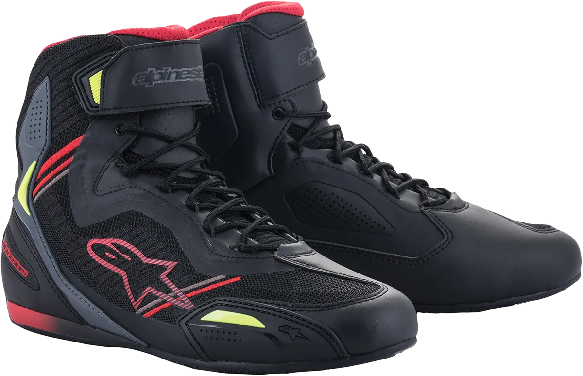 ALPINESTARS Faster-3 Rideknit Shoes - Black/Red/Yellow - US 12.5 251031913612.5
