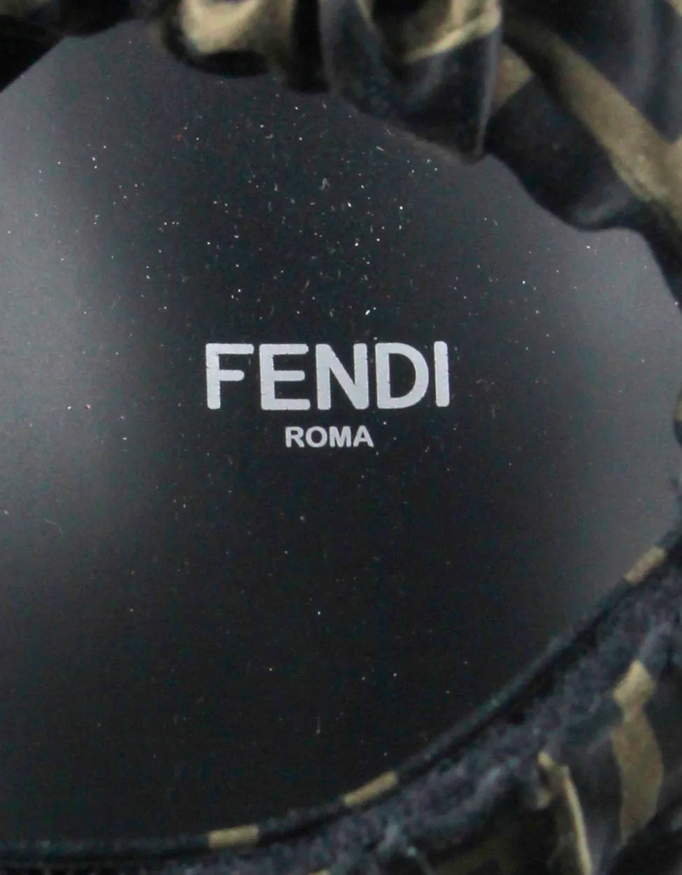 Fendi Satin Ruched Fendi Feel Sandals sz 39.5