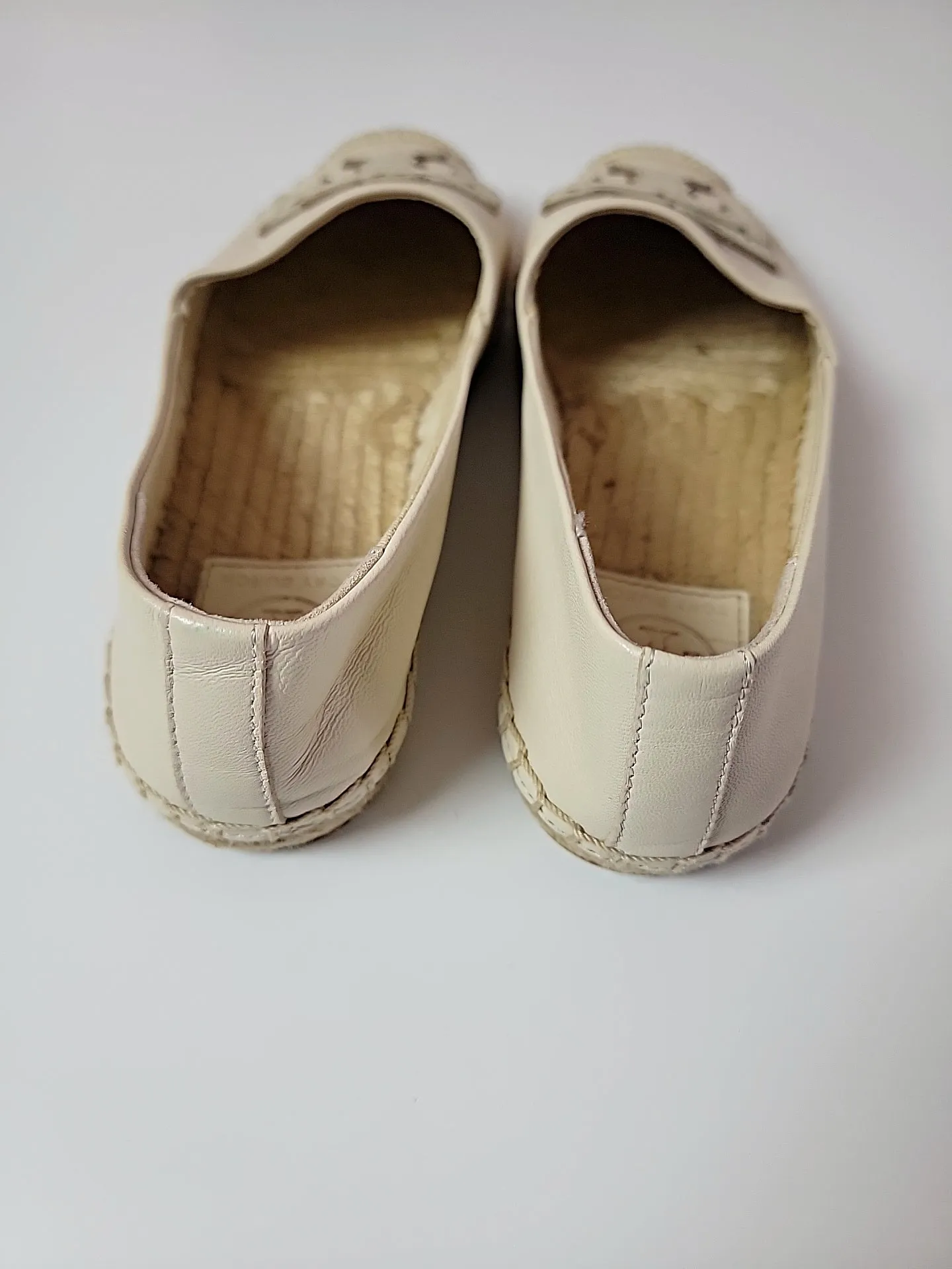 Tory Burch Leather Espadrilles Size 5
