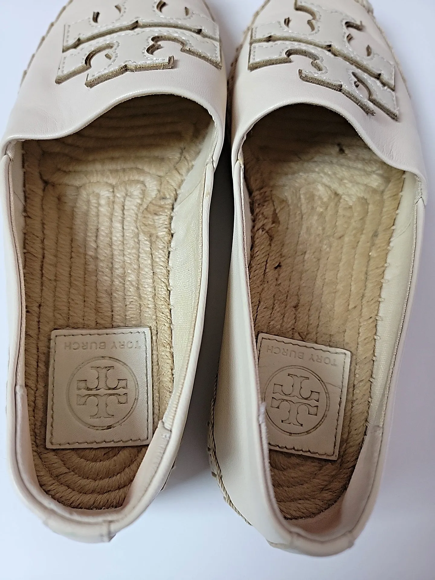 Tory Burch Leather Espadrilles Size 5